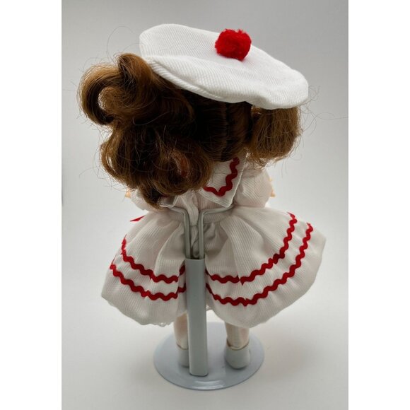 Vintage Ginny Dress Me Doll Red Head Sailor Outfit Vogue Dolls 1984 with Stand - Picture 2 of 7